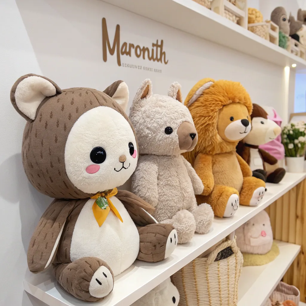 Handmade plush toys collection at MARONITH store